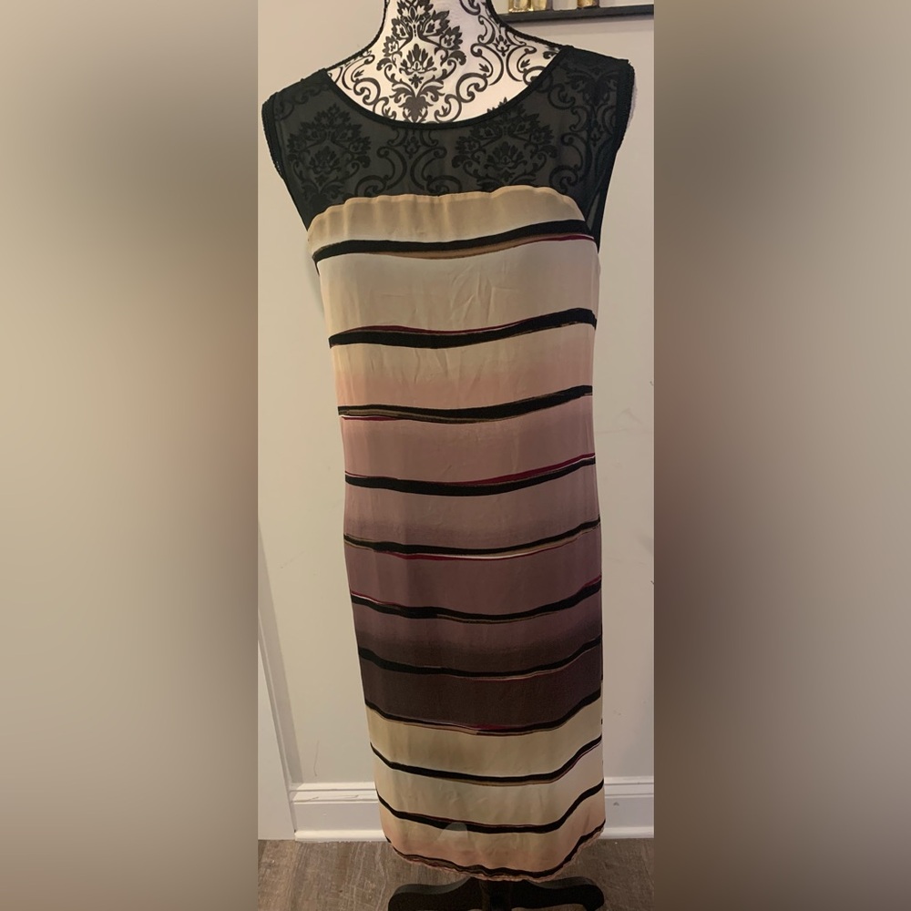 Lane Bryant Stripped Ombre Sleeveless Dresss